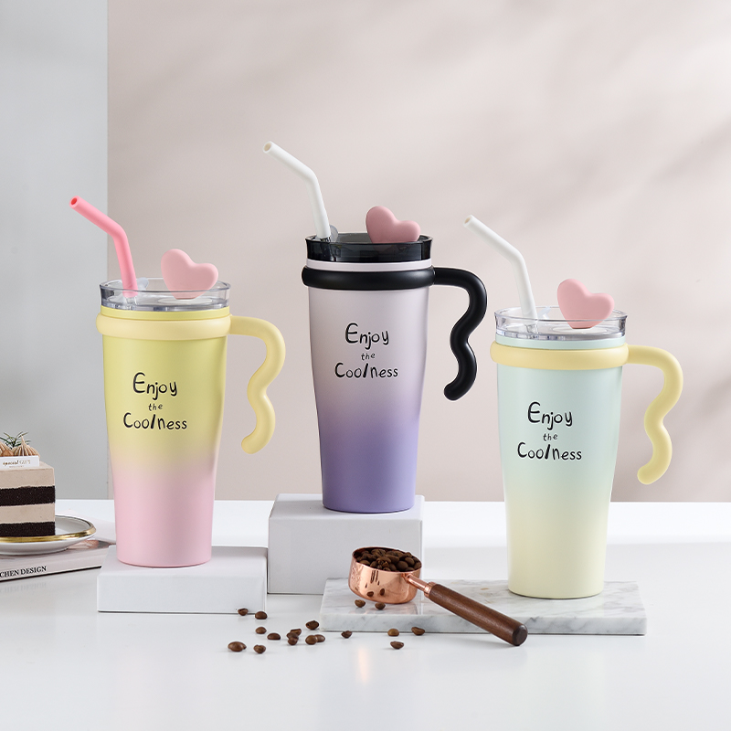 Tessan 40 盎司不锈钢玻璃杯,带 Tritan 盖