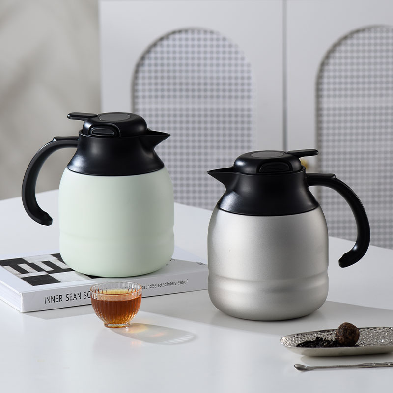 1200ml 316不锈钢双壁定制标志保温壶咖啡壶